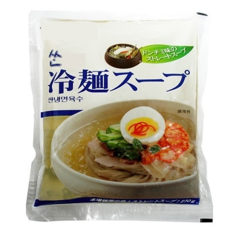【送料無料】サン冷麺　冷麺用スープ（ストレートタイプ）　270ｇ