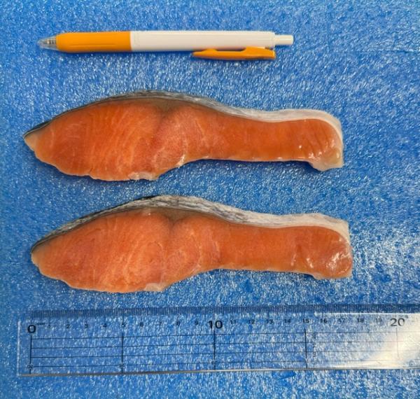 チリ産　定塩　銀鮭　切り身（センターカット）　70g　IQF