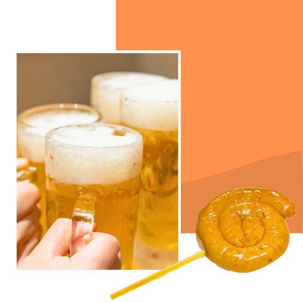 串付フランク　トルネードウインナー　60g　●　串付きフランク