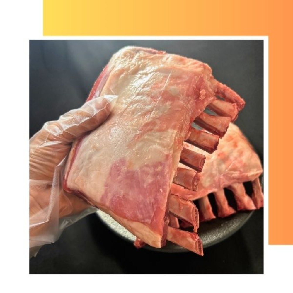 ラムフレンチラック　●　ラム肉　骨付ラム