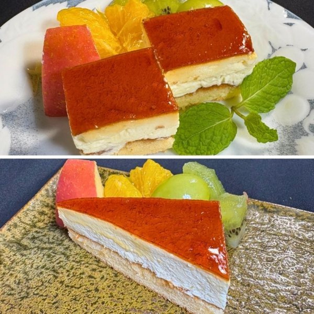 フリーカット　カラメルプリンケーキ　●