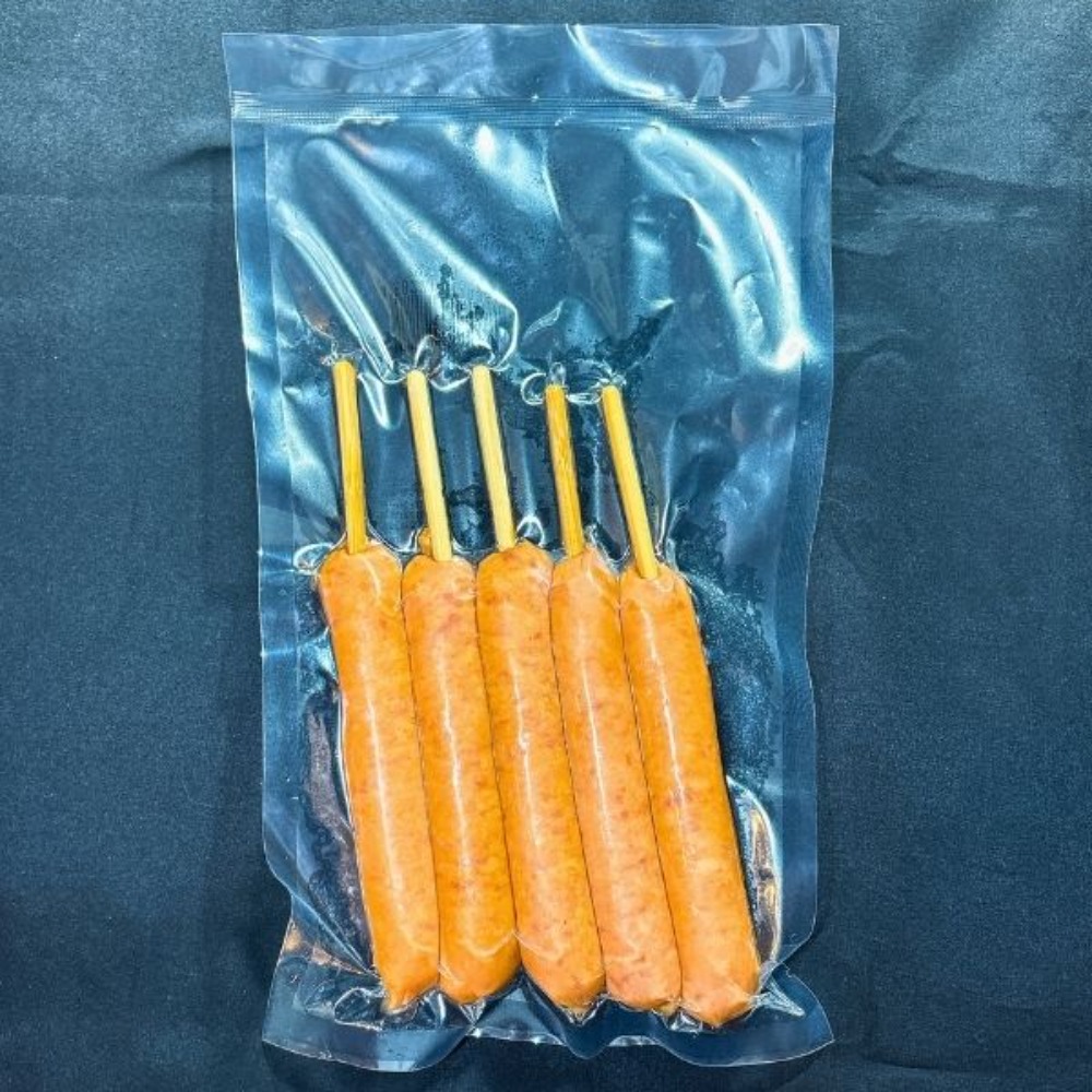 国内加工　串付き　フランクフルト　60g　●　串付フランク　