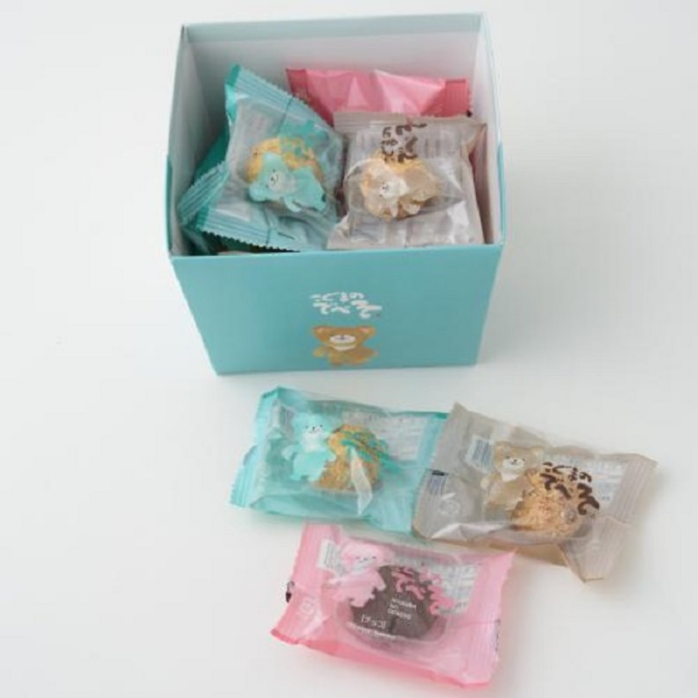 こぐまのでべそアソート/クッキー　288枚（1箱12個入x24箱）