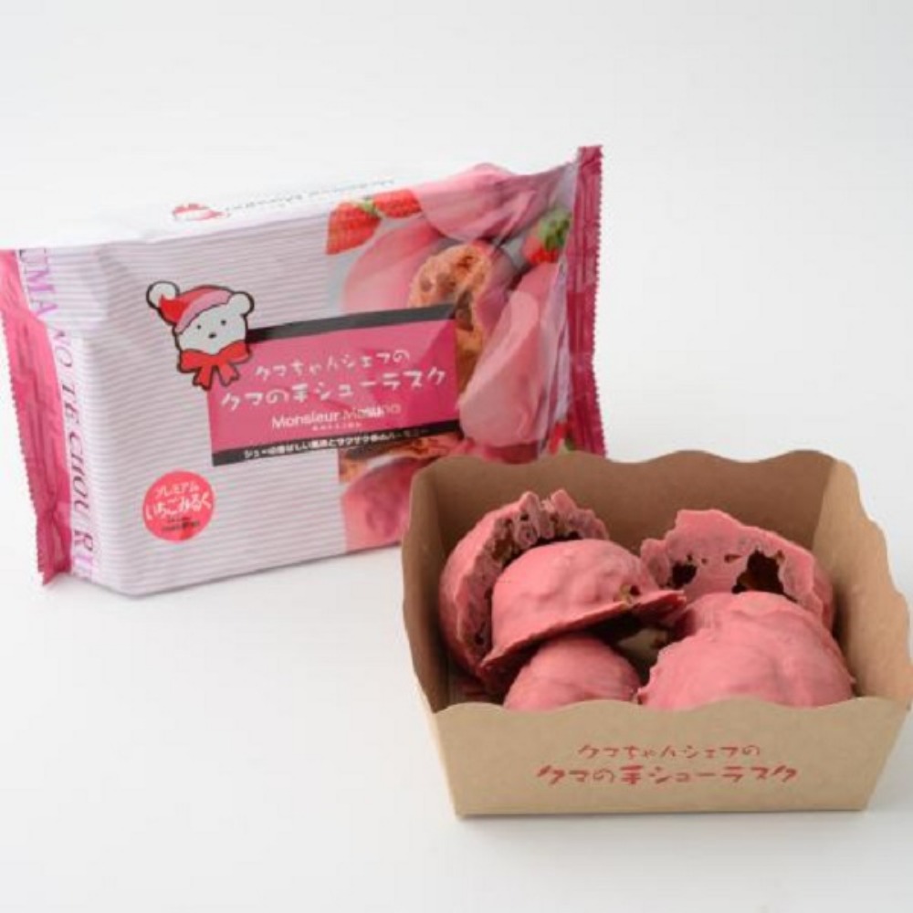 【お試し】クマの手シューラスク　いちごみるく　1袋6個x2袋