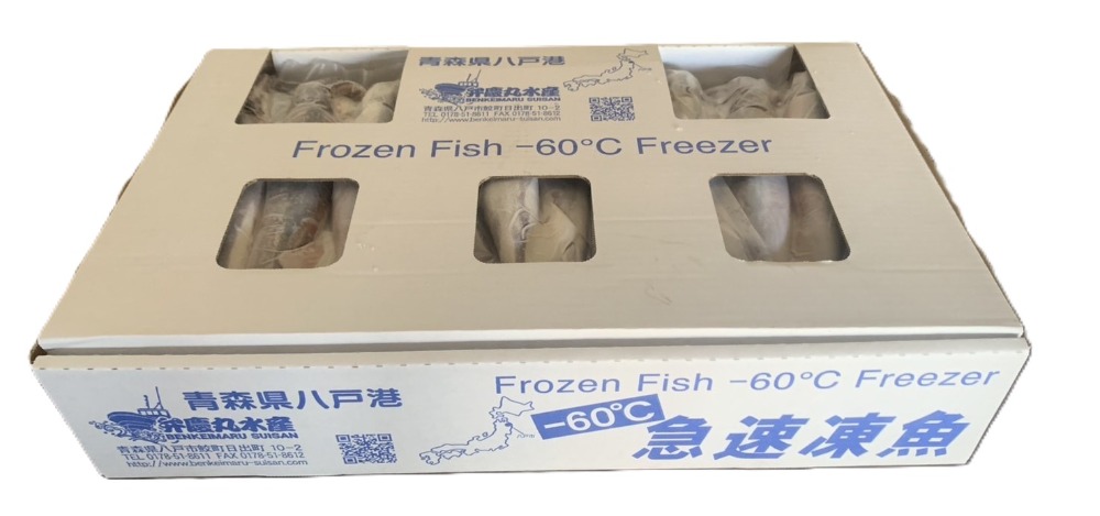 八戸産スルメイカIQF（水揚当日凍結）３本真空