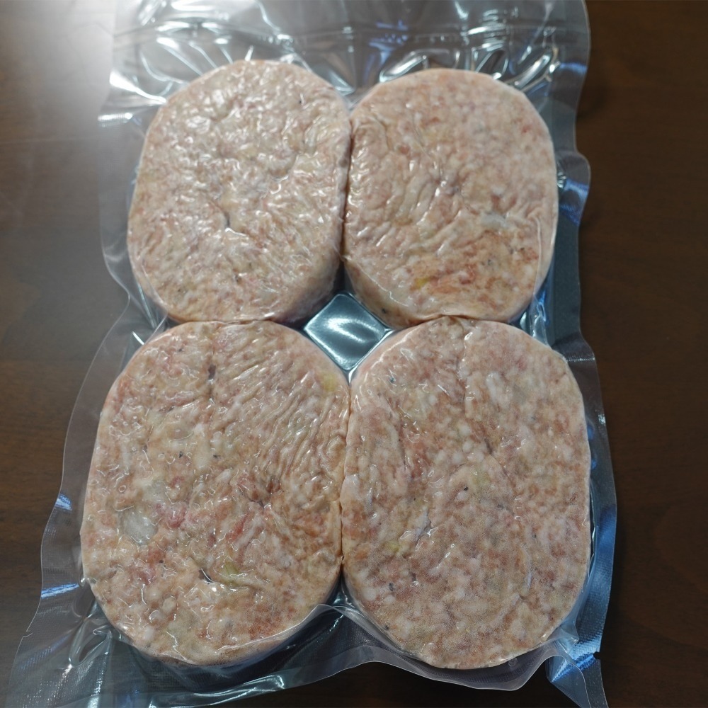 【受賞・下妻金豚使用】あいびきハンバーグ(生冷)　110gx4個