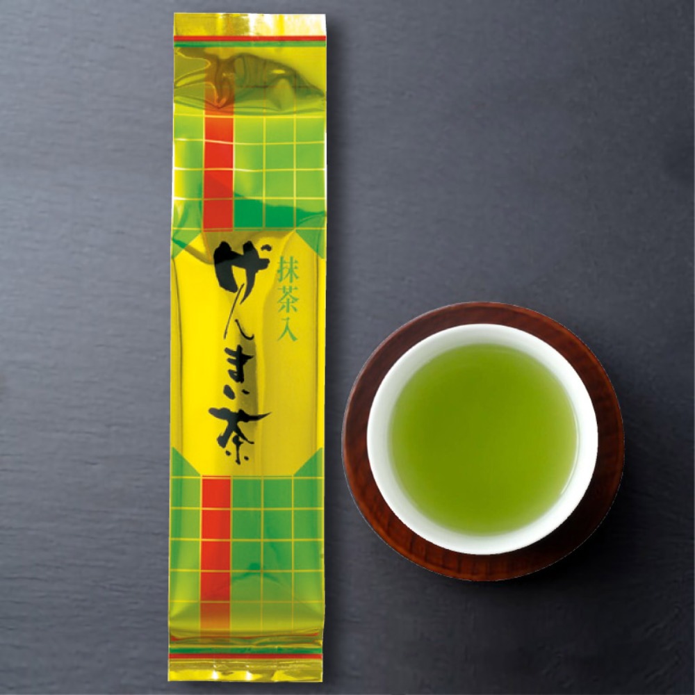 抹茶入り玄米茶　200ｇ（茶葉・緑茶・玄米茶）