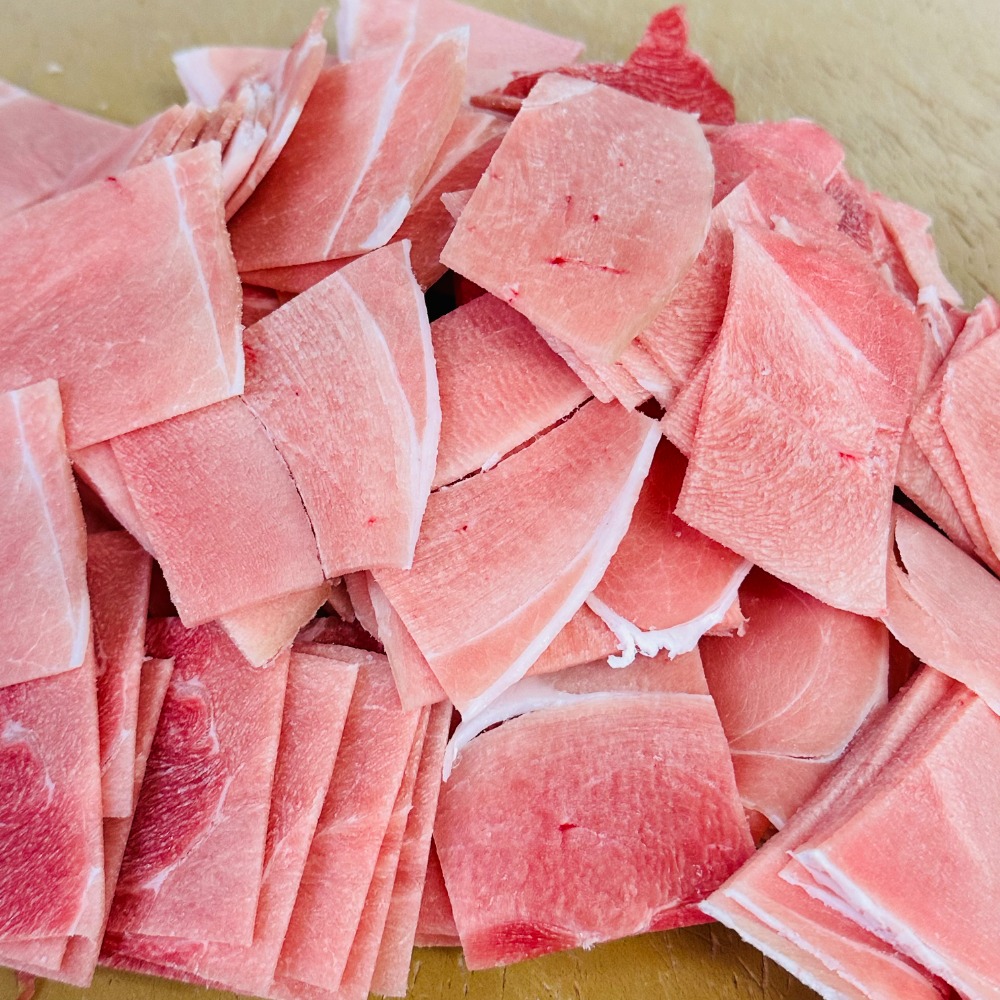 外国産　豚モモこま肉　冷凍　1kg（500gx2p）業務用・炒め用