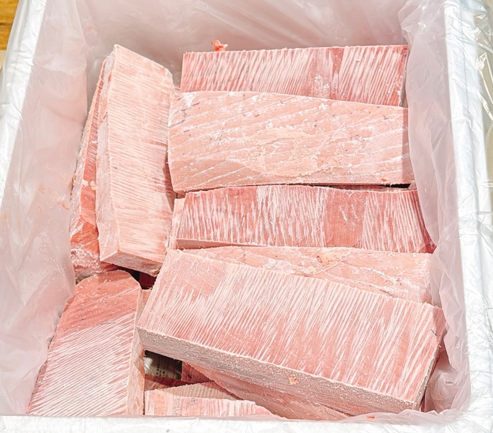 限定　天然インドマグロハラ柵取り　6.8k