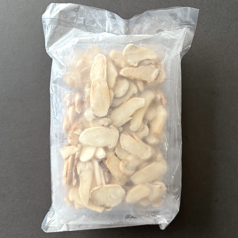 生冷凍松茸　つぼみスライス3-5cm　2kg　バラ凍結【香り保証】