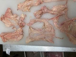 国産（広島県）若鶏首皮　無選別（冷凍)　