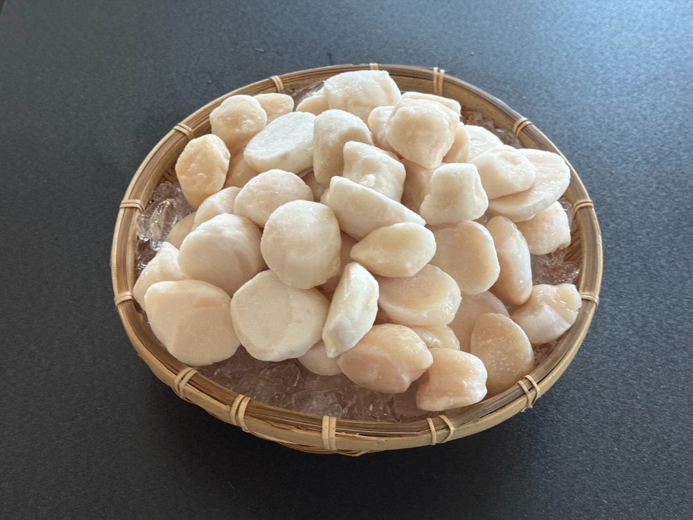 北海道産　ホタテ貝柱　フレーク規格ミックス【40粒前後/k】