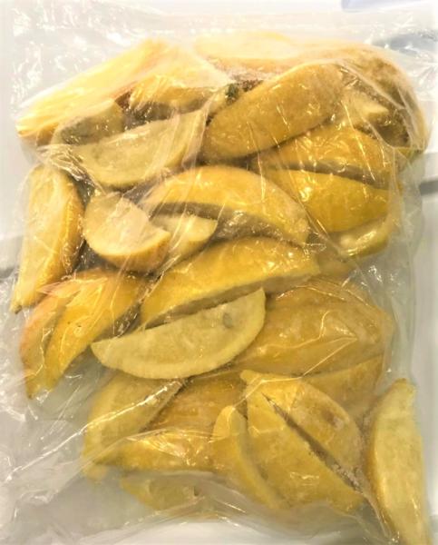 【KIMONO　FRUITS】冷凍レモン　１/6カット　１kg　瀬戸内レモン