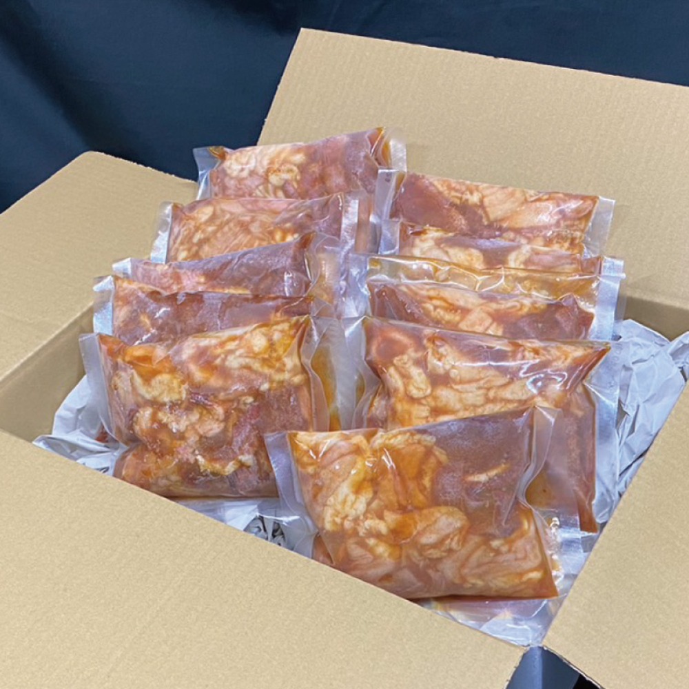 【国産】生・味付きMix豚ホルモン・醤油味　250gx10パック