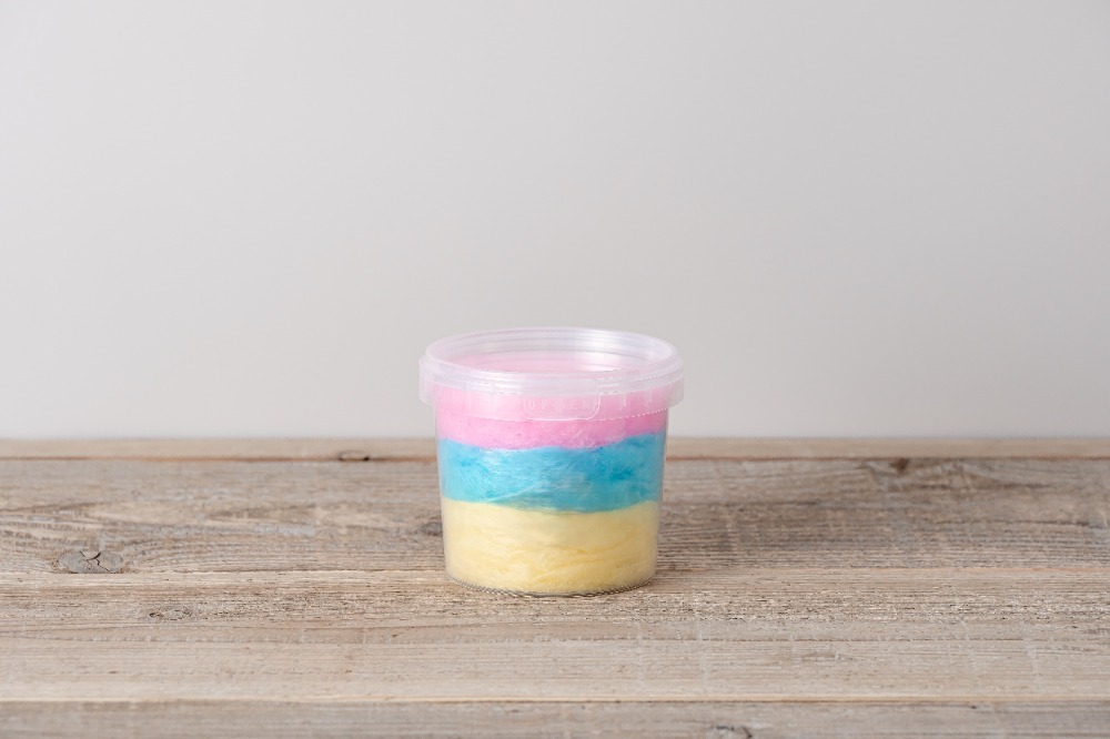 3色わたあめ2　デザート・ドリンクのトッピングに　写真映え抜群