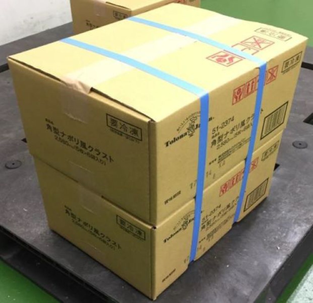 ピザ生地　角型ナポリ風クラスト　430g(5枚入)x12袋