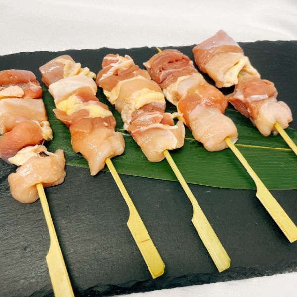 【地鶏・川俣シャモ】むねもも串　４０ｇx５０本／ケース