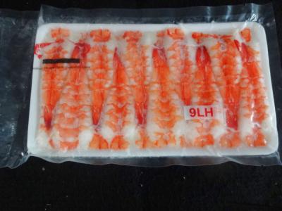 頭肉付き・寿司用ボイル開き海老（バナメイ）9LH