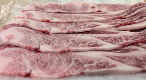 九州産黒毛和牛A4A5タテバラスライス冷凍5mm（希望の厚さ可）