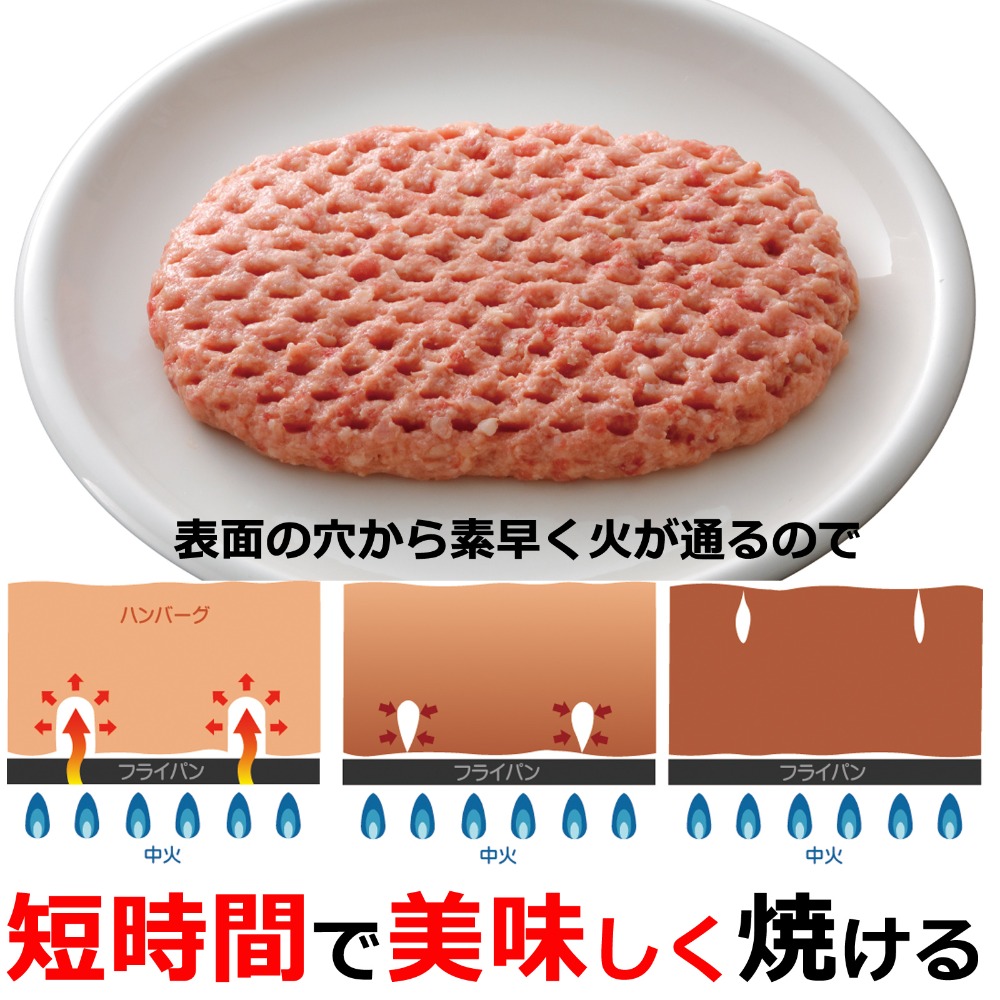 【送料込】ホクビー　ビーフ＆ポークハンバーグ　160gx20x3