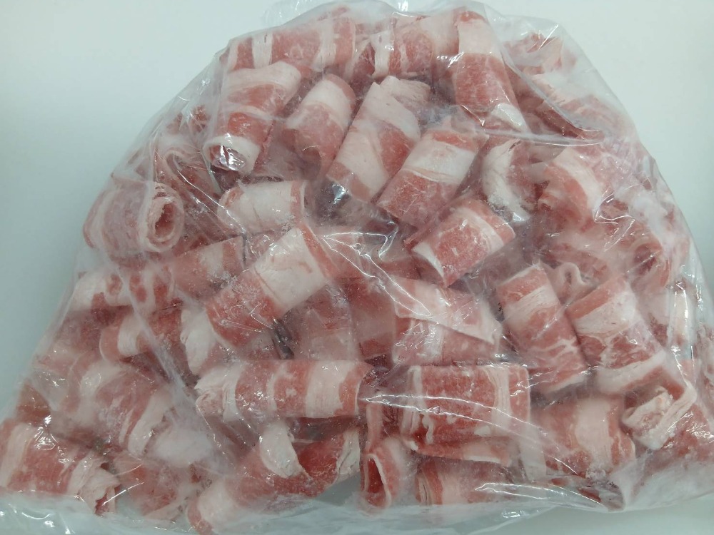 牛バラ”巻き”スライス（アメリカ産）　厚さ1.5mm　