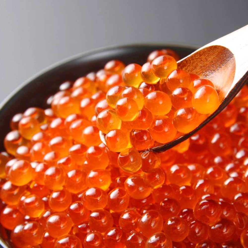 パック売◆優良いくら醤油漬（大粒鱒卵）250g/p皮残りほぼ無し