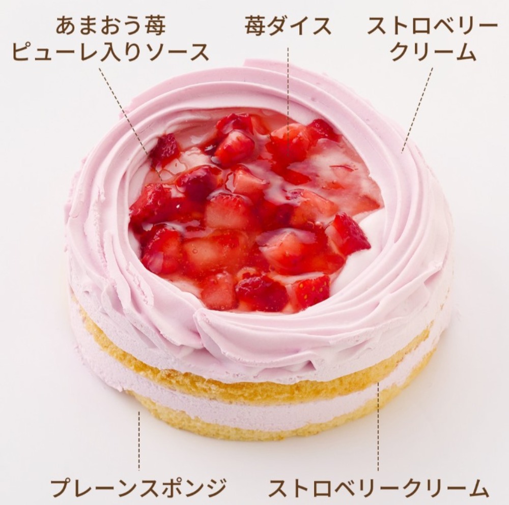 いちごのホールケーキ4号