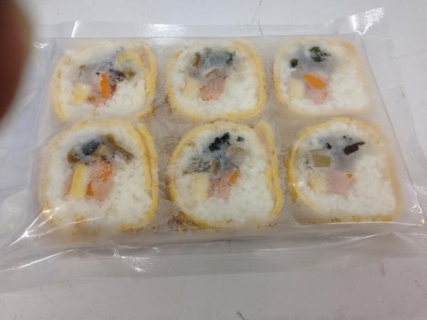 たまごの巻き寿司　6切れ３Ｄ冷凍機使用