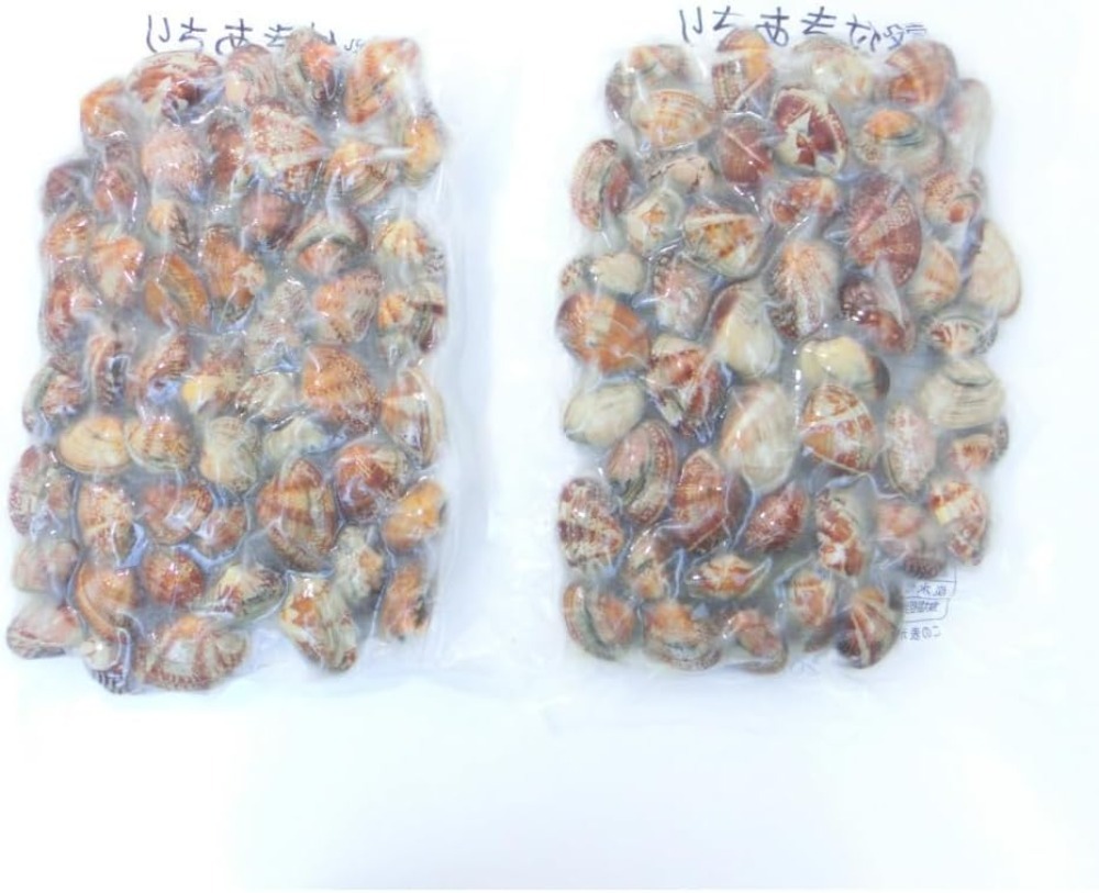 殻付あさり　L　1kg　(500gx2P)　IQF　41/50　バラ