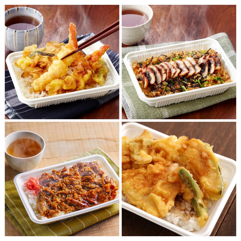 【新商品】【新商品】【お試しサンプル丼セット】天ぷら・カルビ・鶏天・鰻まぶし