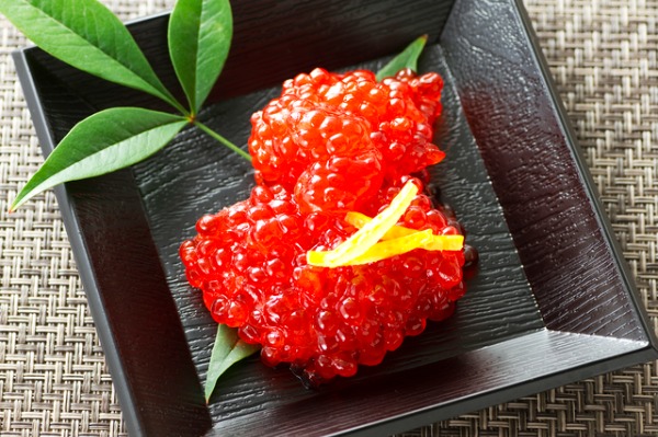 紅鮭　筋子醤油漬け　1kg/箱　切子