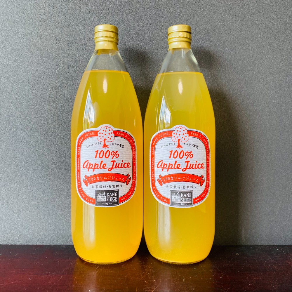 長野県100％りんごジュース　1リットル2本入り★