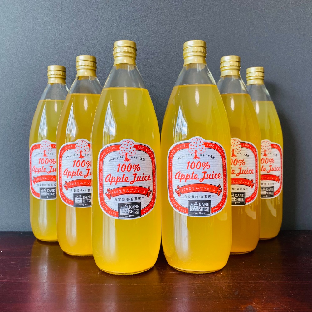 長野県産100％りんごジュース　1リットル6本入り★