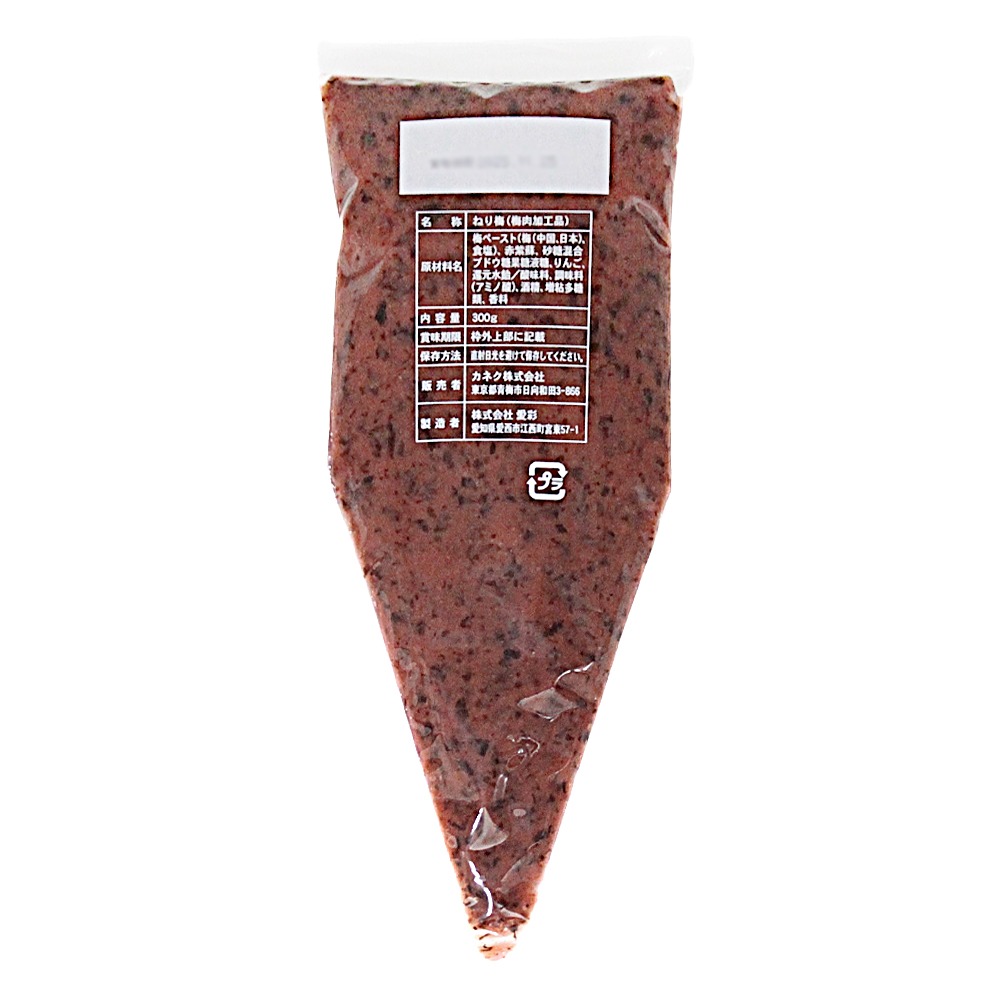 カネク　練梅（しそ入）　しぼり袋入り　300g　ねり梅・梅肉