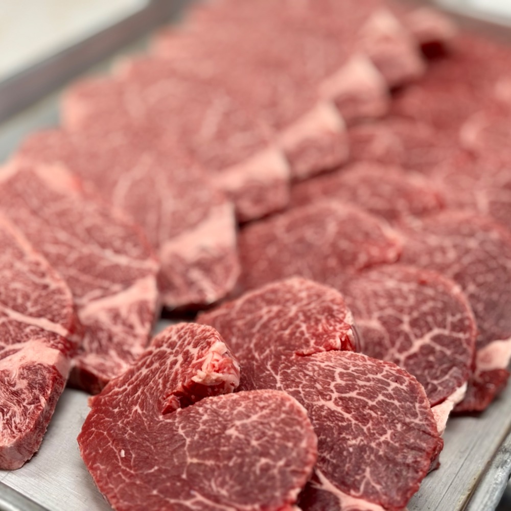 黒毛和牛メス（A5-10以上）　ヘレステーキ　約100gカット冷凍