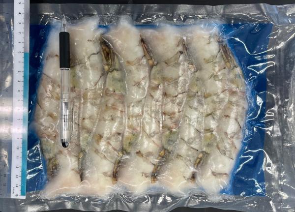 BT　尾付ムキ（伸ばし）海老　6Ｌ(6/8)　10尾　真空パック