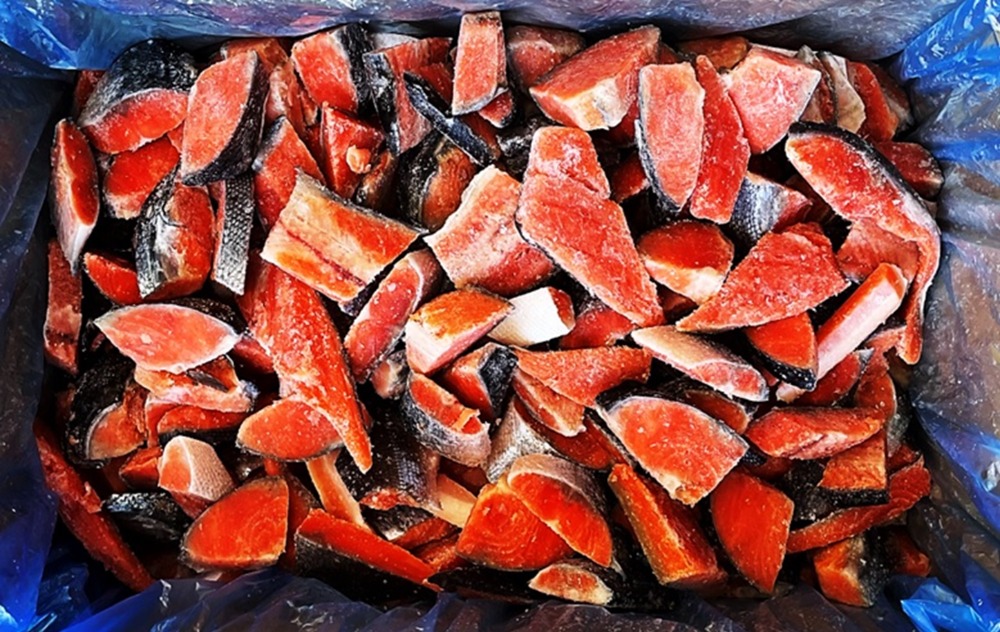 銀鮭端材　１０ｋｇ　IQF