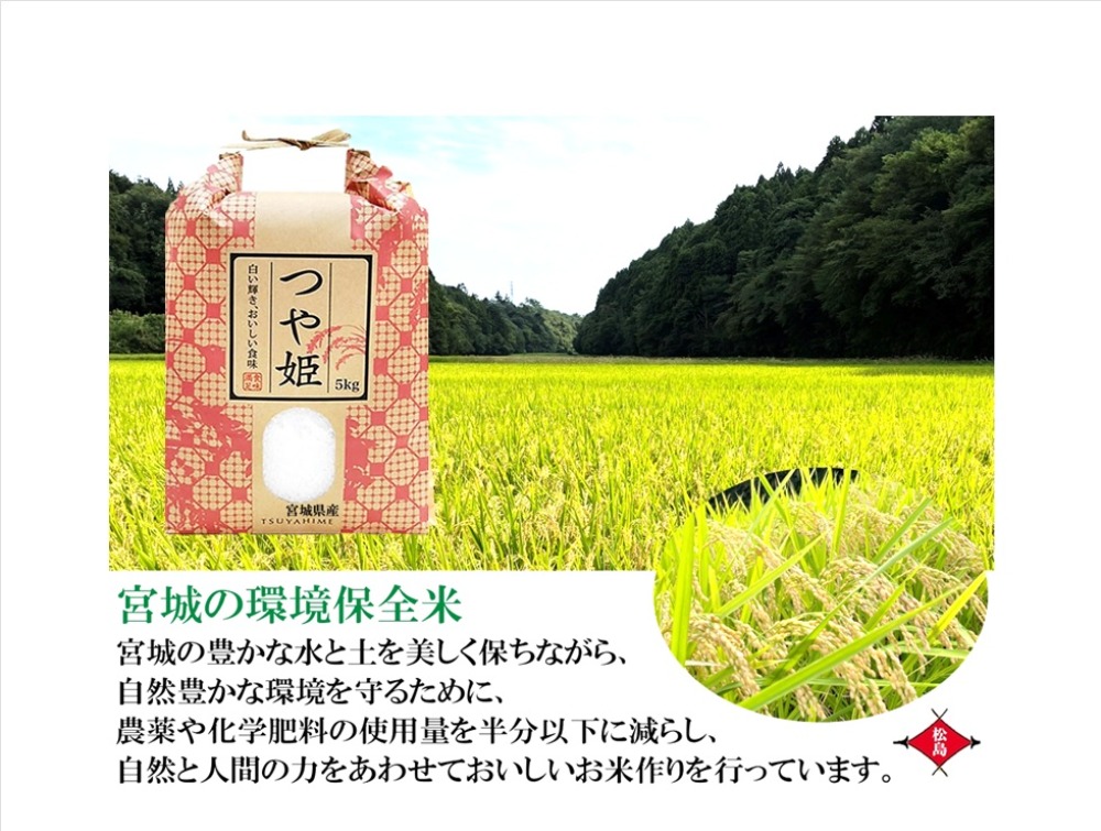 令和７年新米　宮城県産　つや姫　精米　５ｋｇ