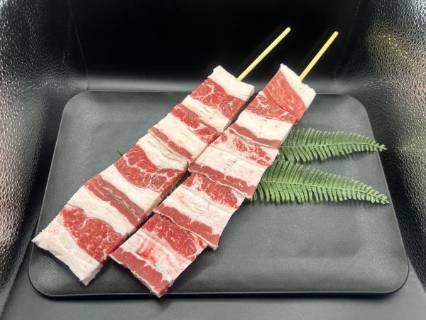 【新商品】【新商品】【イベント／お祭りに】ジャンボ牛バラ／牛カルビ串　90gx100