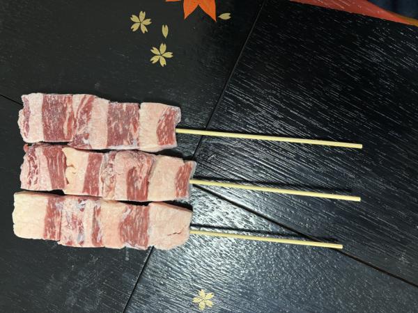 牛串【50g〜55g】牛バラ串/牛カルビ串（カルビプレート）串物