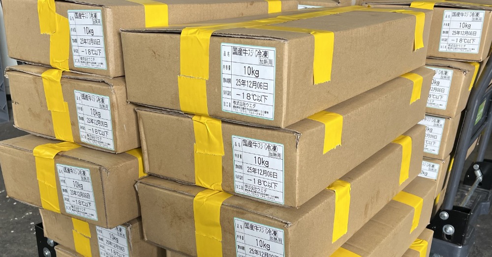 旨み凝縮　国産牛すじ　10kg【まる商会】