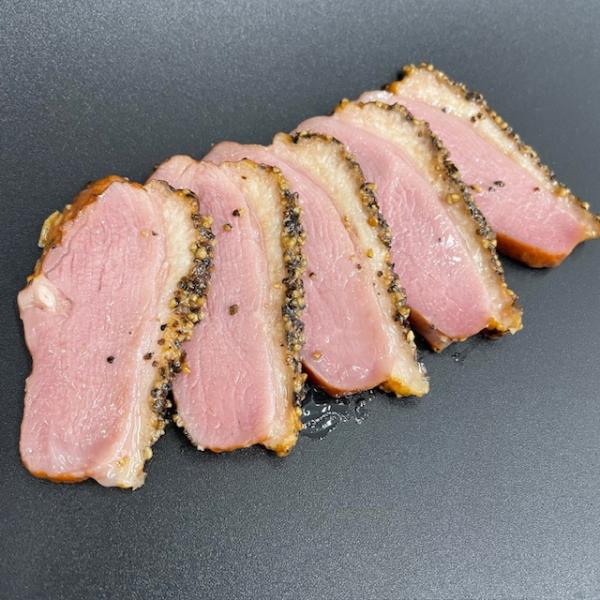 合鴨パストラミスライス5MM500G【70枚〜75枚】702177（5PC単位）