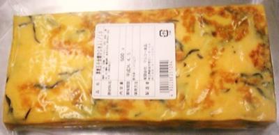 【鉄分】　冷凍厚焼玉子焼き　【ひじき入】　ノーカット