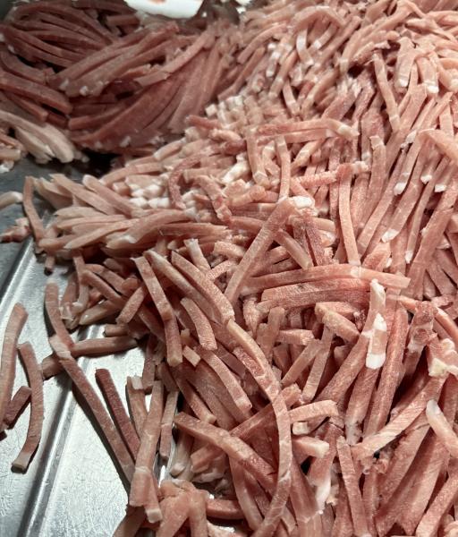 豚もも肉　細切り(細きり・千切り・カット)　5ｍｍ