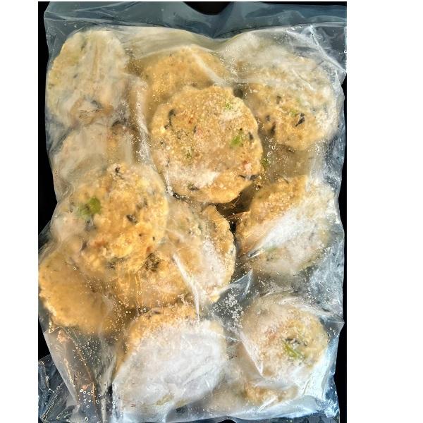 自家製豆腐入りお魚ハンバーグ