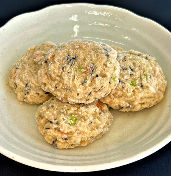 自家製豆腐入りお魚ハンバーグ