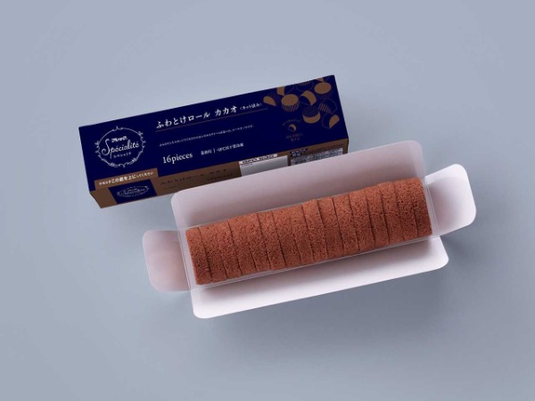 カット済みケーキ　ふわとけロール　カカオ