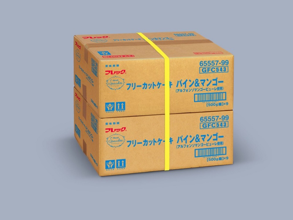 フリーカットケーキ　パイン＆マンゴー