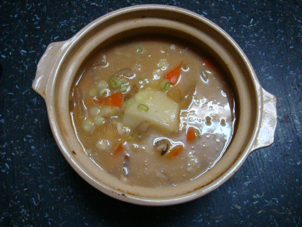 田舎うどんつゆ味噌味(具入)【うどん玉を入れるだけそばも可】