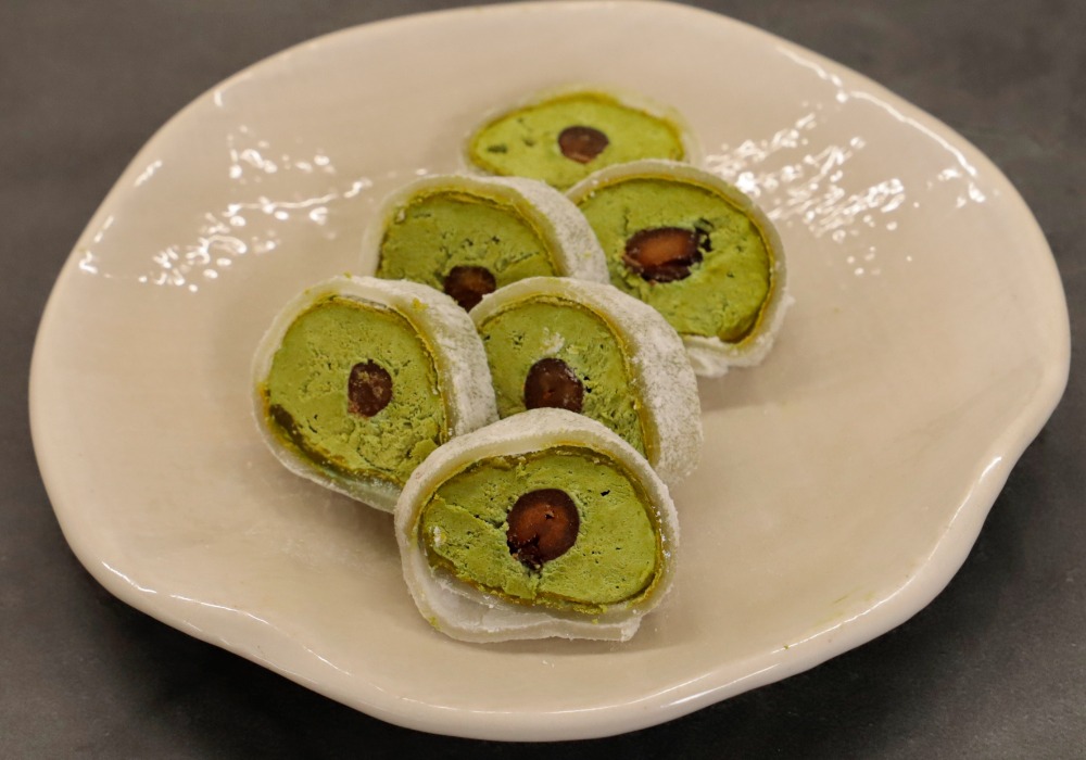 抹茶ぎゅうひロール